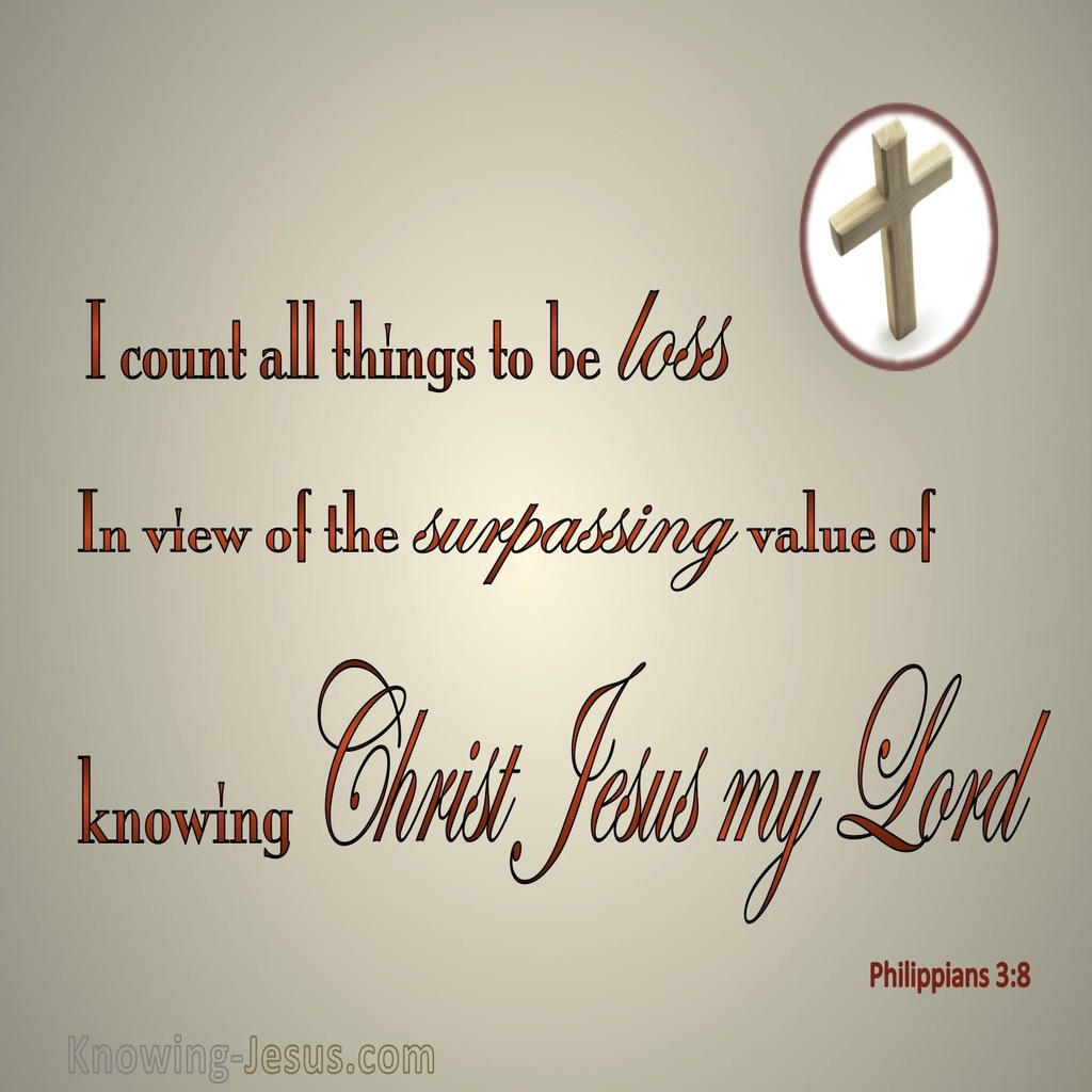 Philippians 3:8 I Count All Things Loss (beige)